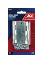 Ace 3 in. L Zinc-Plated Broad Hinge 2 pk