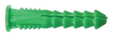 HILLMAN 1/4 in. D X 1-1/2 in. L Plastic Round Head Ribbed Anchor 50 pk