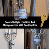 Master Lock 1.75 in. H X 1.75 in. W X 1-3/4 in. L Laminated Steel Dual Ball Bearing Locking Exterior, Pack of 6