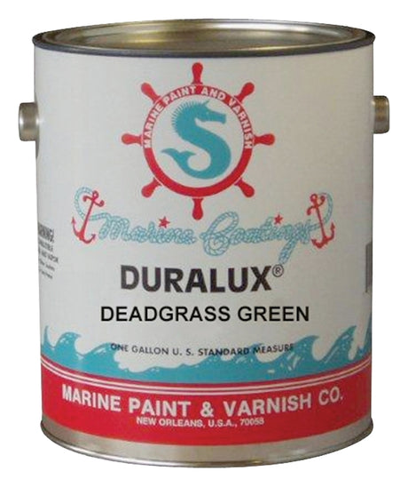 Duralux M745-1 Marine Enamel, Flat, Camouflage Dead Grass Green, 1 gal Can, Pack of 4