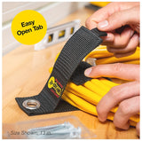 Wrap-It Storage 103-20BX Storage Strap, 2.9 in Dia, 1-1/2 in W, 10 in L, Polypropylene, 50 lb Working Load