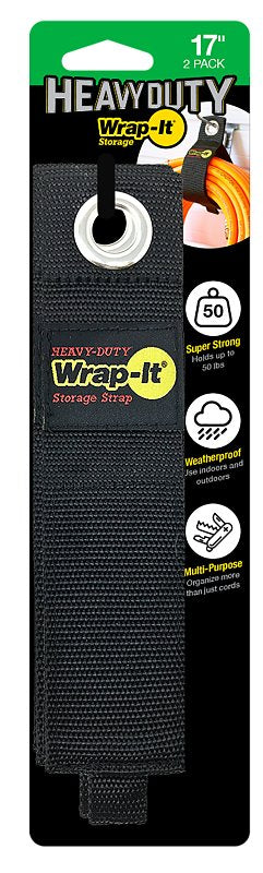 Wrap-It Storage 102-40BX Storage Strap, 5.1 in Dia, 2 in W, 17 in L, Polypropylene, 50 lb Working Load
