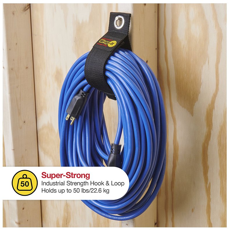 Wrap-It Storage 102-40BX Storage Strap, 5.1 in Dia, 2 in W, 17 in L, Polypropylene, 50 lb Working Load