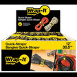 Wrap-It Storage 100-BS-12YE Cable Wrap, 1 in W, 12 in L, Polypropylene, Yellow, Hook and Loop Adhesive, Pack of 48
