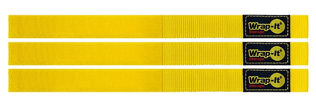 Wrap-It Storage 103-BS-12YE Cord and Rope Organizer, 1 in W, 12 in L, Polypropylene, Yellow