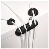 Wrap-It Storage 514-CLIPS-BL Cable Clip, Silicone, Black