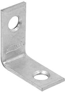 National Hardware 115BC Series N266-270 Corner Brace, 1 in L, 1/2 in W, 1.07 in H, Steel, Zinc, 0.07 Thick Material, Pack of 40