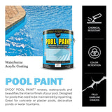 Dyco POOL PAINT DYC3150/1 Swimming Pool Paint, Semi-Gloss, White, 1 gal