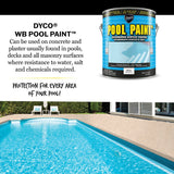 Dyco POOL PAINT DYC3150/1 Swimming Pool Paint, Semi-Gloss, White, 1 gal