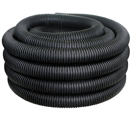 ADS 03010100 Pipe Tubing, Perforated, Single-Wall, HDPE, 100 ft L