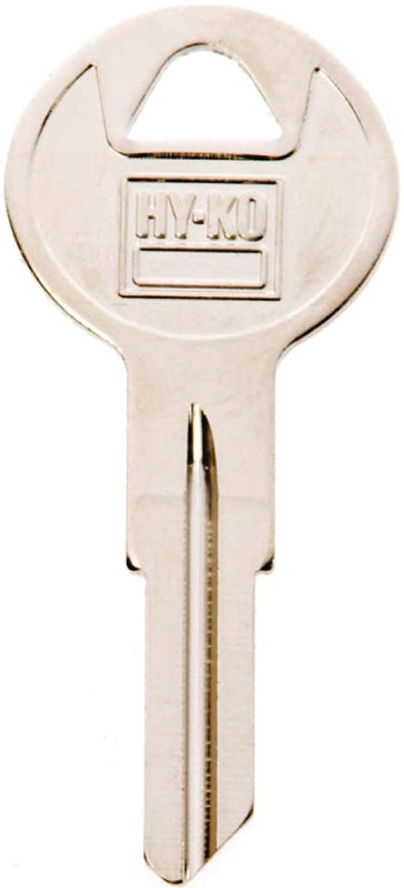 Hy-Ko 11010B4 Key Blank, Brass, Nickel, For: Briggs and Stratton Cabinet, House Locks and Padlocks, B4 Key Number, Pack of 10
