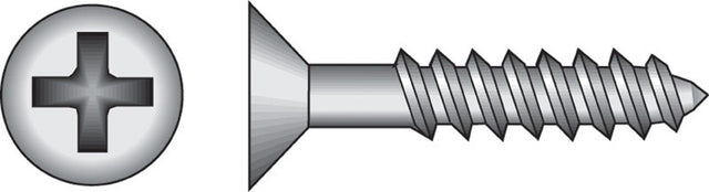 HILLMAN No. 8 X 1 in. L Phillips Black Phosphate Twin Thread Cabinet Screws 1 pk