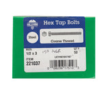 HILLMAN 1/2 in. D X 3 in. L Zinc Plated Steel Hex Tap Bolt 50 pk
