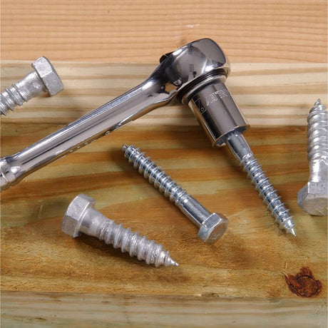 HILLMAN 5/16 in. X 1-1/4 in. L Hex Zinc-Plated Steel Lag Screw 100 pk