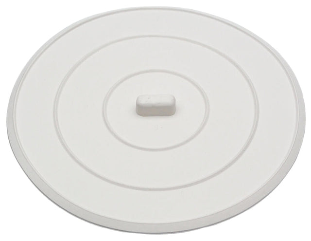 Danco 89042 Sink Stopper, Flat Suction, Rubber, White, For: Universal Bathroom and Kitchen Sink