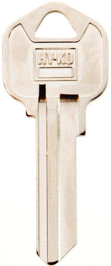 Hy-Ko 11010KW11 Key Blank, Brass, Nickel, For: Kwikset Cabinet, House Locks and Padlocks, KW11 Key Number, Pack of 10