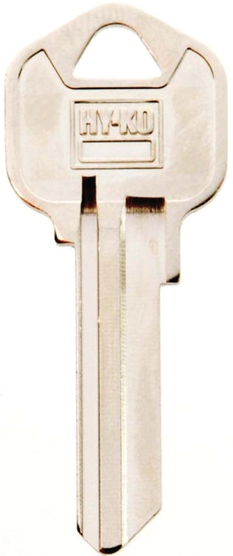 Hy-Ko 11010KW11 Key Blank, Brass, Nickel, For: Kwikset Cabinet, House Locks and Padlocks, KW11 Key Number, Pack of 10