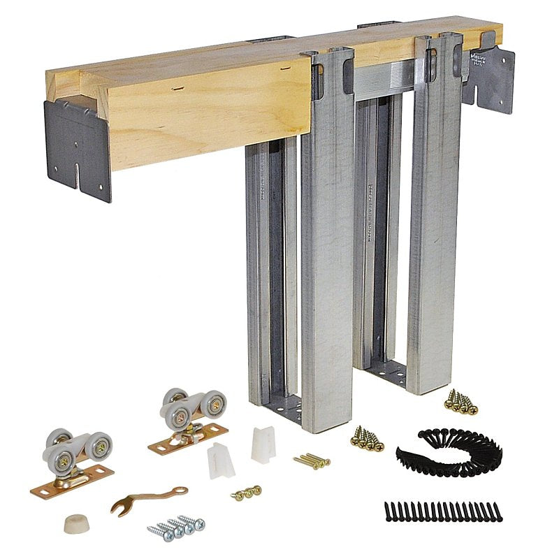 Johnson Hardware 153080HD Pocket Door Frame Kit, 1-3/4 in Thick Door