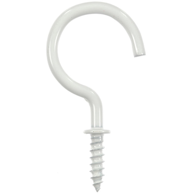 Ace Small White Steel 1.1875 in. L Cup Hook 20 lb 3 pk, Pack of 5
