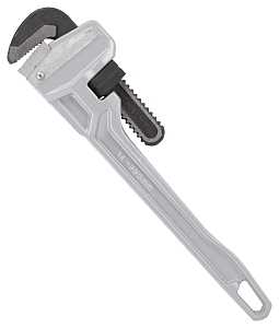 Vulcan JL40140 Pipe Wrench, 38 mm Jaw, 14 in L, Serrated Jaw, Aluminum, Powder-Coated, Heavy-Duty Handle