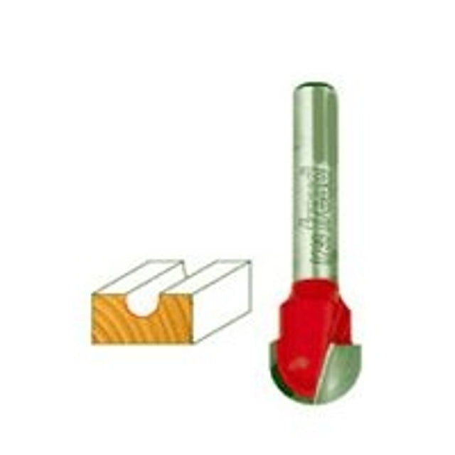 Freud 18-104 Router Bit, 1/4 in Dia Cutter, 2 in OAL, 1/4 in Dia Shank, 2-Cutter, Carbide