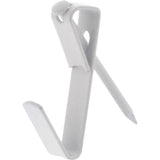 HILLMAN Steel-Plated White Standard Picture Hanger 20 lb 8 pk, Pack of 10