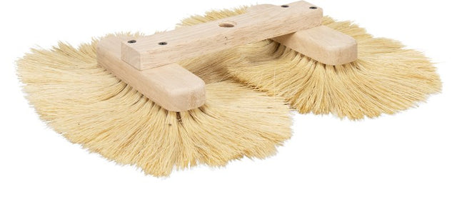 Wallboard Tool 62-009 Double Texture Brush, 4 in W Blade, Tampico Blade, Wood Handle