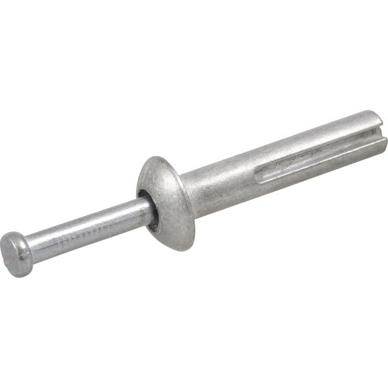 HILLMAN 1/4 in. D X 1.25 in. L Carbon Steel Round Head Hammer Drive Anchor 12 pk, Pack of 5