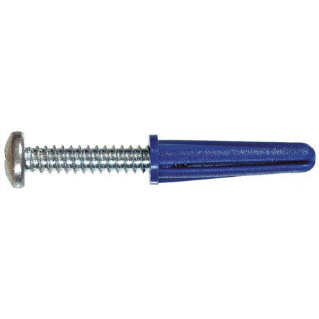 HILLMAN .25 in. D X 1-3/8 in. L Plastic Pan Head Conical Anchor 20 pc, Pack of 5