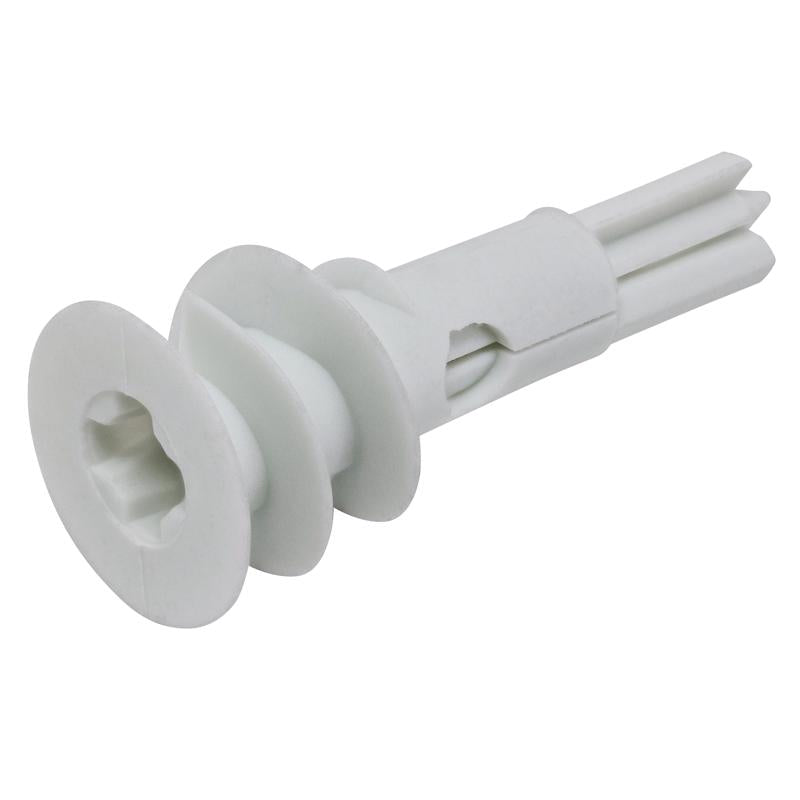 HILLMAN .164 in. D X 1.5 in. L Plastic Flat Head Drywall Anchors 10 pc, Pack of 5