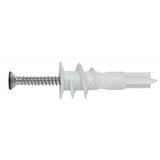 HILLMAN .164 in. D X 1.5 in. L Plastic Flat Head Drywall Anchor 10 pc, Pack of 5