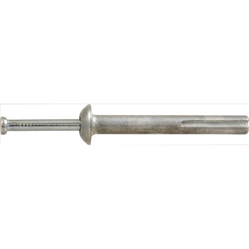 HILLMAN 1/4 in. D X 1.5 in. L Carbon Steel Round Head Hammer Drive Anchor 2 pk, Pack of 6