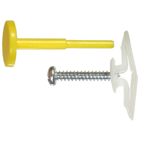 HILLMAN 3/8 in. D X 1-1/4 in. L Plastic Pan Head Pop-Toggle Anchors 10 pc, Pack of 5