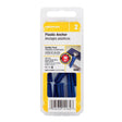 HILLMAN 0.4 in. D X 0.75 in. L Plastic Pan Head Conical Anchor Kit 8 pk, Pack of 10