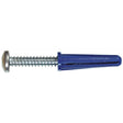 HILLMAN .190 in. D X 1 in. L Plastic Pan Head Conical Anchor 4 pc, Pack of 10
