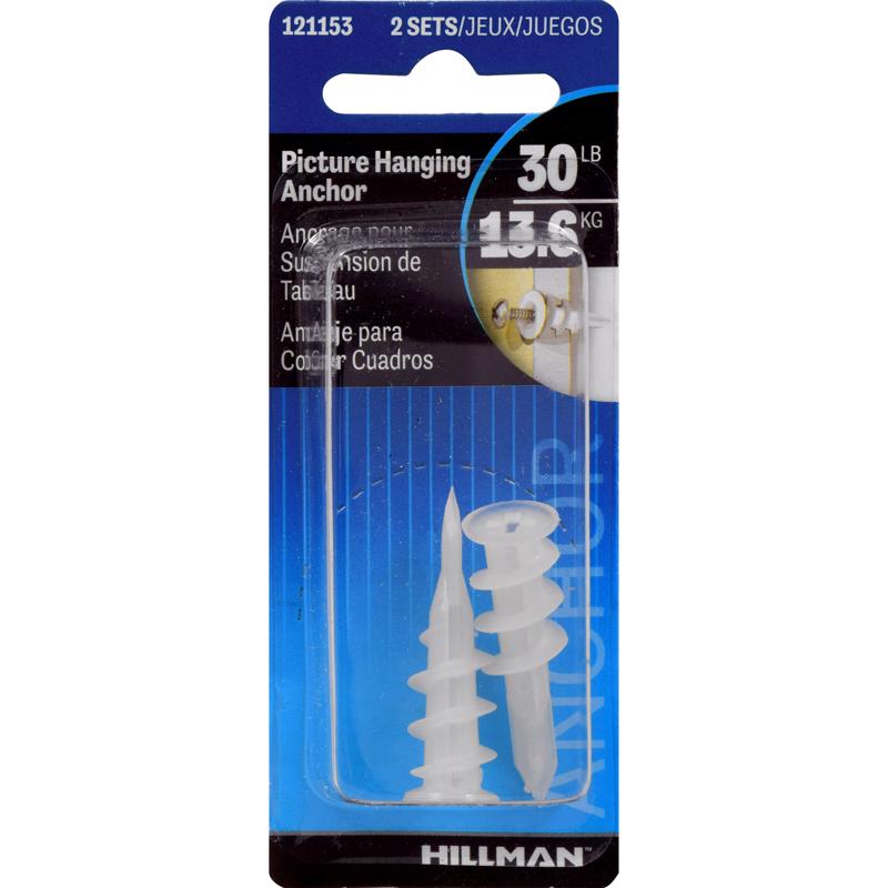 HILLMAN Large Picture Hanger 2 pk, Pack of 10