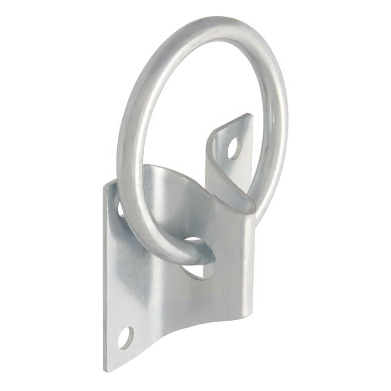 Hampton Small Zinc-Plated Silver Steel 1.875 in. L Hitching Ring 250 lb 1 pk, Pack of 5