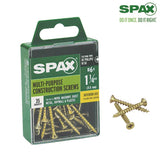 SPAX Multi-Material No. 6 Label X 1-1/4 in. L Unidrive Flat Head Serrated Construction Screws