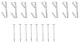 ProSource PH-121020-PS Picture Hanger, 20 lb, Steel, Zinc, Zinc, Nail-In Mounting