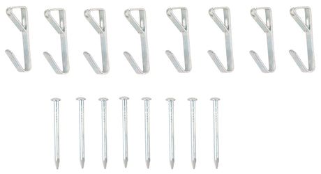 ProSource PH-121020-PS Picture Hanger, 20 lb, Steel, Zinc, Zinc, Nail-In Mounting