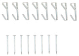 ProSource PH-121030-PS Picture Hanger, 30 lb, Steel, Zinc, Zinc, Nail-In Mounting