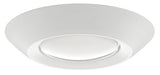 ETI 56578111 Surface Mount Disk Light, 7-1/2 in Dia, 2.1 in OAH, 5, 6 in Dia Recessed Can, Polycarbonate Lens