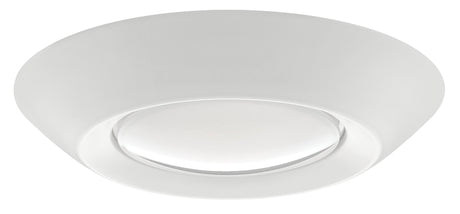 ETI 56578111 Surface Mount Disk Light, 7-1/2 in Dia, 2.1 in OAH, 5, 6 in Dia Recessed Can, Polycarbonate Lens