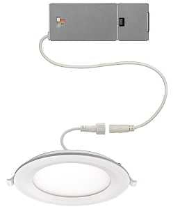 ETI DLLP-NL Series 53828103 Downlight with Nightlight, 14.3 W, 120 V, LED Lamp, Aluminum