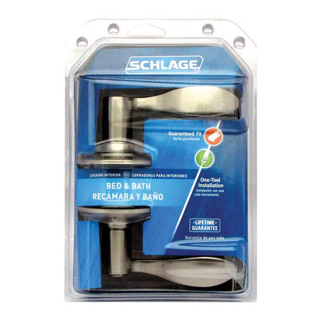 Schlage Accent Satin Nickel Privacy Lockset 1-3/4 in.