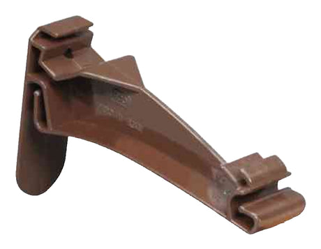 Amerimax M1722B Hidden Hook, 5 in L, 5 in W, 4-1/2 in H, Vinyl, Brown