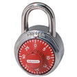 Master Lock 2 in. H X 1-7/8 in. W Stainless Steel 3-Dial Combination Combination Padlock