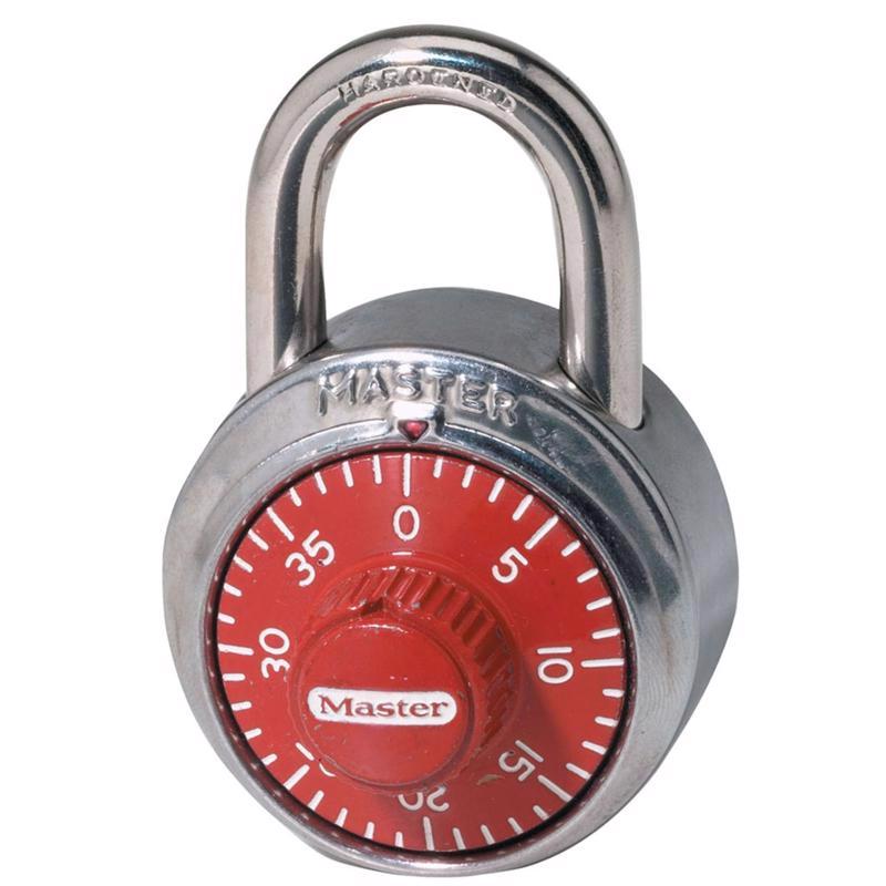 Master Lock 2 in. H X 1-7/8 in. W Stainless Steel 3-Dial Combination Combination Padlock
