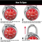 Master Lock 2 in. H X 1-7/8 in. W Stainless Steel 3-Dial Combination Combination Padlock