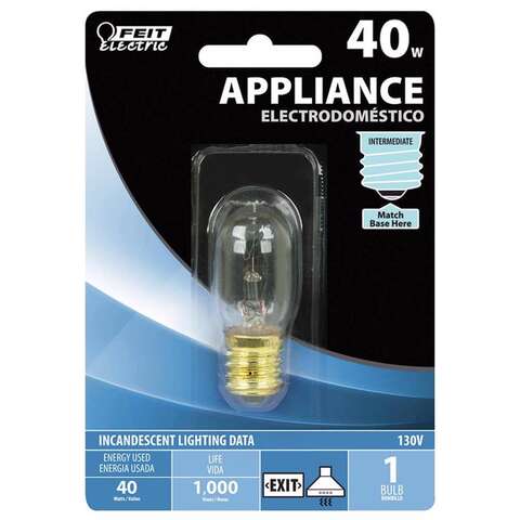 Feit 40 W T7 Appliance Incandescent Bulb E17 (Intermediate) Soft White 1 pk